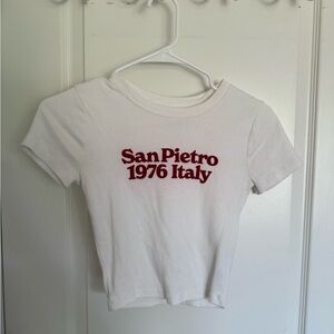 Hollister Kids White Tee with Red Print